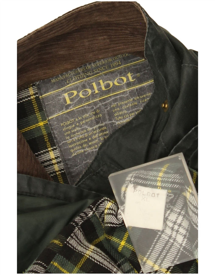 Мужская куртка Polbot из вощеного хлопка UK 42 XL зеленая