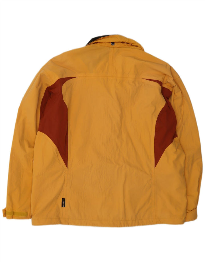 Женская куртка-дождевик оверсайз Jack Wolfskin UK 18 XL, желтая с цветными блоками