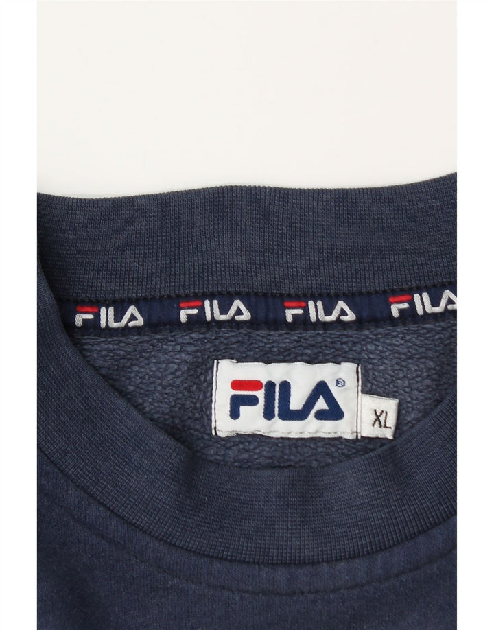 Fila Мужской свитшот с рисунком XL Темно-синий