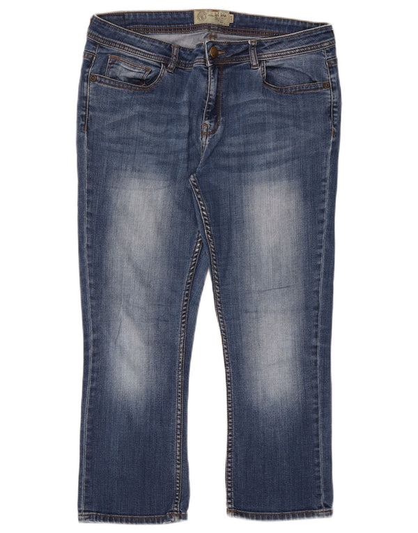 Женские джинсы-капри FAT FACE UK 14, большие W32 L23, синие