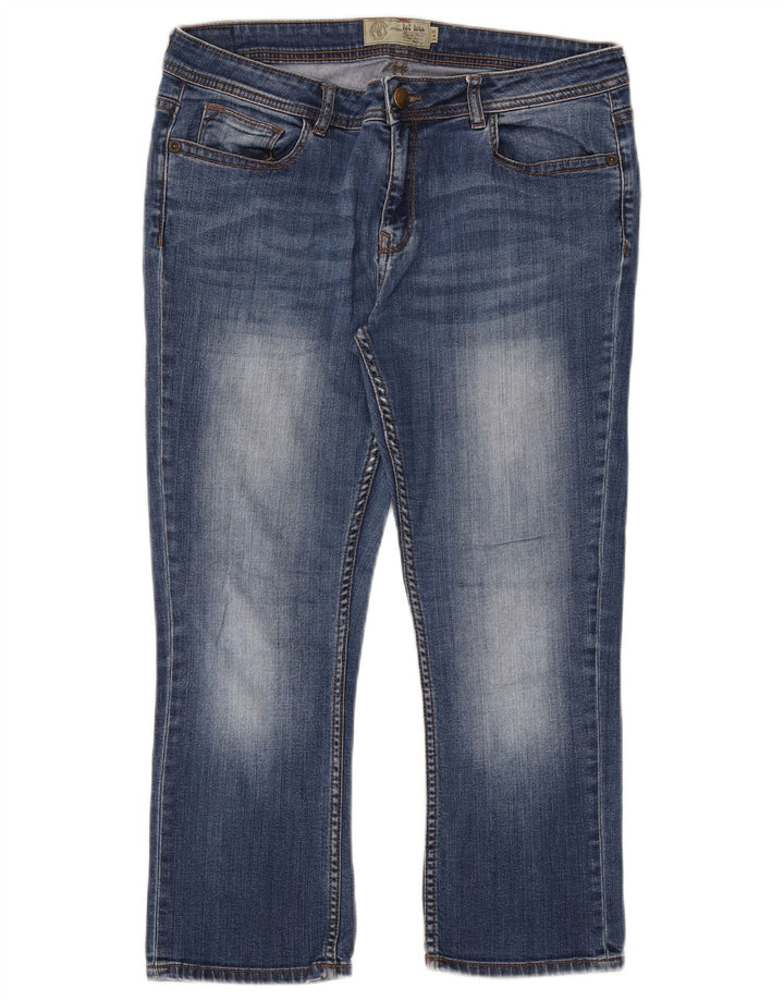 Женские джинсы-капри FAT FACE UK 14, большие W32 L23, синие