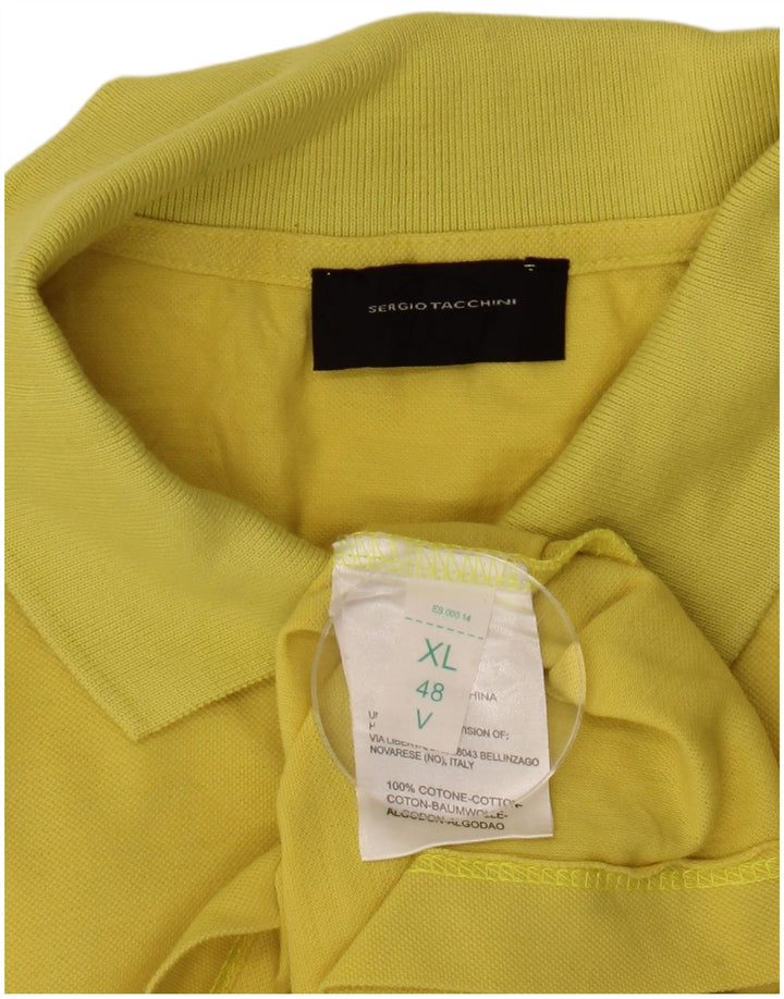 Женская рубашка поло SERGIO TACCHINI UK 18 XL, желтый хлопок