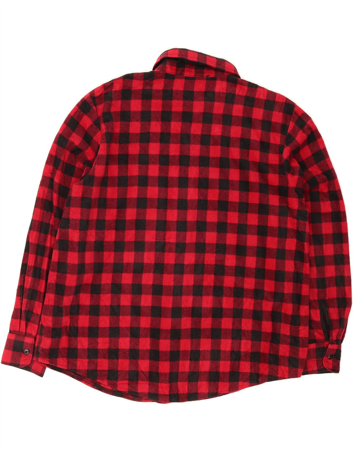 LEE Womens Fleece Shirt UK 18 XL Red Check Polyester Vintage Lee and Second-Hand Lee from Messina Hembry 