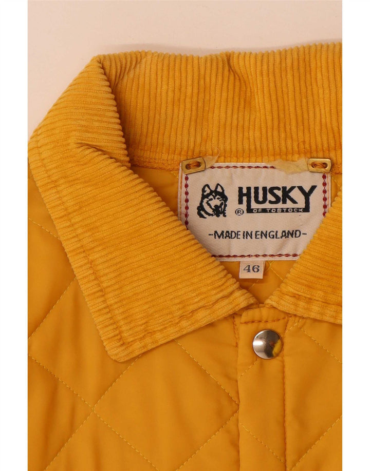 Мужская стеганая куртка Husky UK 46 3XL Желтый Полиамид