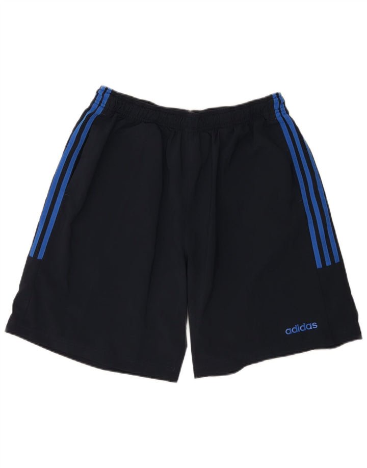 Мужские спортивные шорты Adidas XL темно-синие из полиэстера