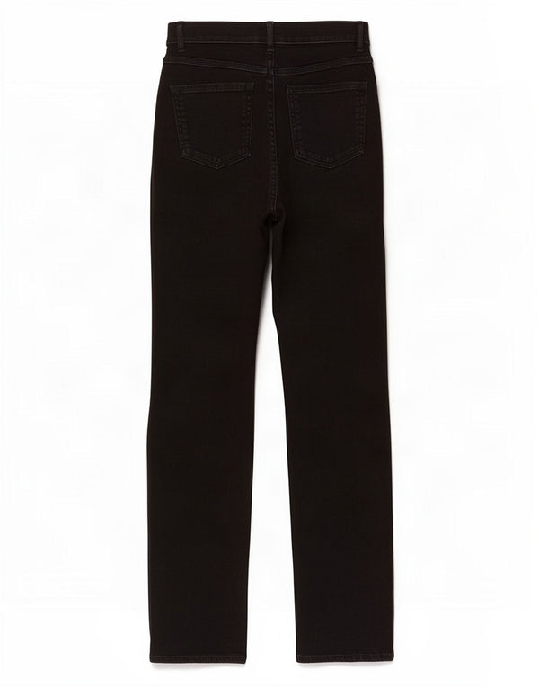 Marks & Spencer Womens Straight Jeans UK 10 Small W28 L32 Black Cotton