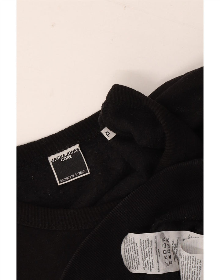 JACK & JONES Мужской свитер джемпер XL, черный хлопок