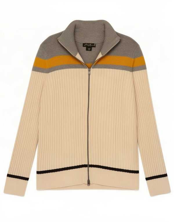Женский кардиган Eddie Bauer, свитер UK 20 2XL, бежевый, хлопок с цветными блоками