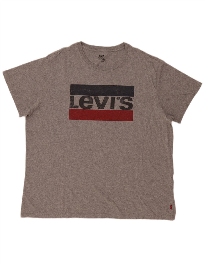 Мужская футболка с рисунком Levi's Top 2XL Серая