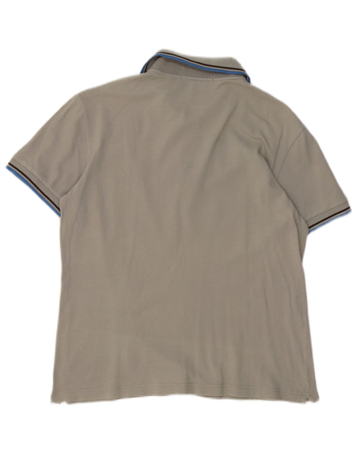 Мужская рубашка поло FRED PERRY среднего серого цвета