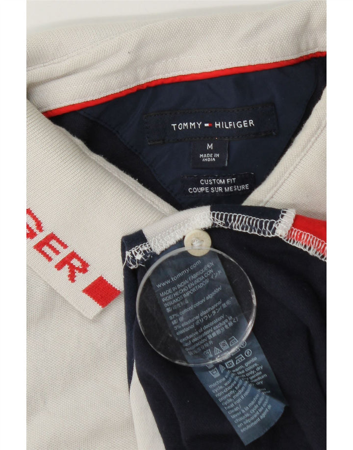 Мужская рубашка-поло с рисунком Tommy Hilfiger, средняя разноцветная полоска