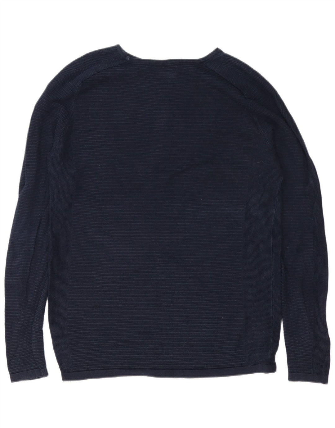 Мужской топ Jack & Jones с длинным рукавом, средний темно-синий в тонкую полоску, хлопок