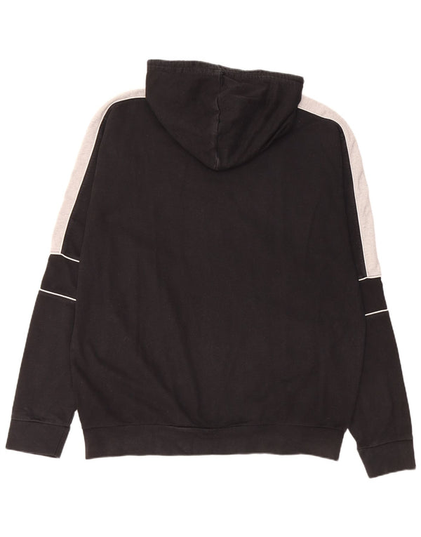 Мужской джемпер с капюшоном FILA Italia, большой черный, с цветными блоками