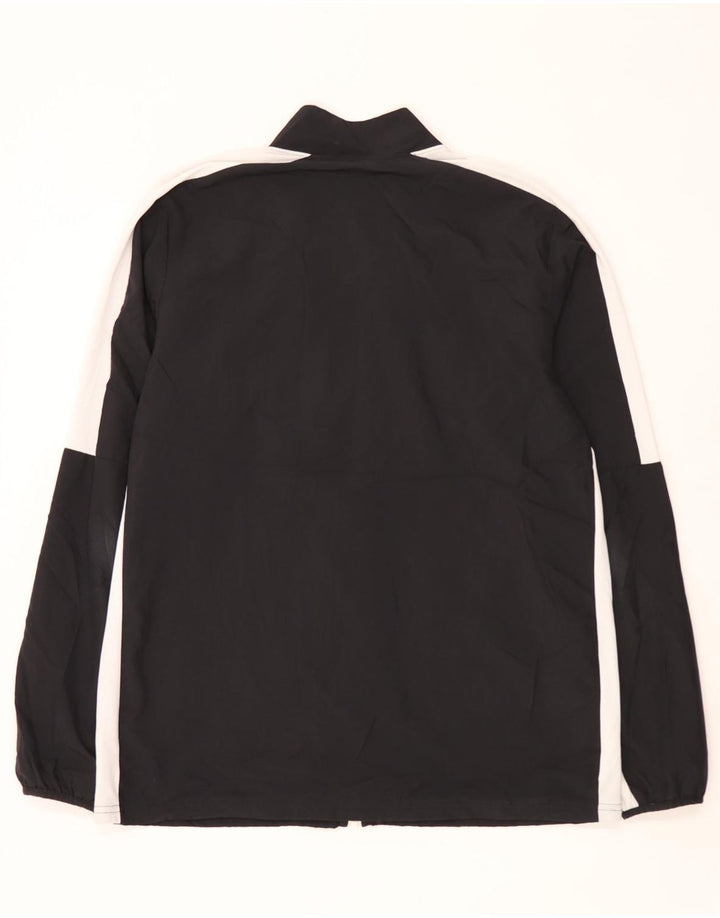 Мужская спортивная куртка Nike Dri Fit, большая черная полиэстер с цветными блоками