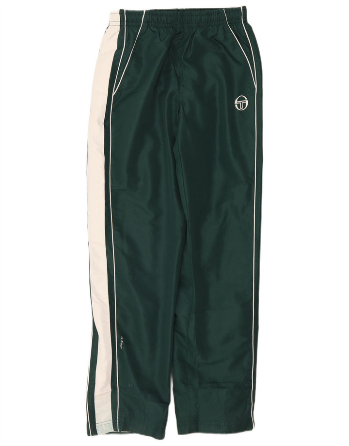 Мужские спортивные брюки Sergio Tacchini, маленькие зеленые, полиэстер с цветными блоками