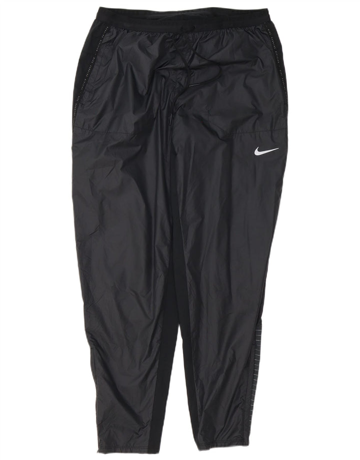 Мужские спортивные брюки NIKE Storm-Fit, большие черные полиэстер с цветными блоками