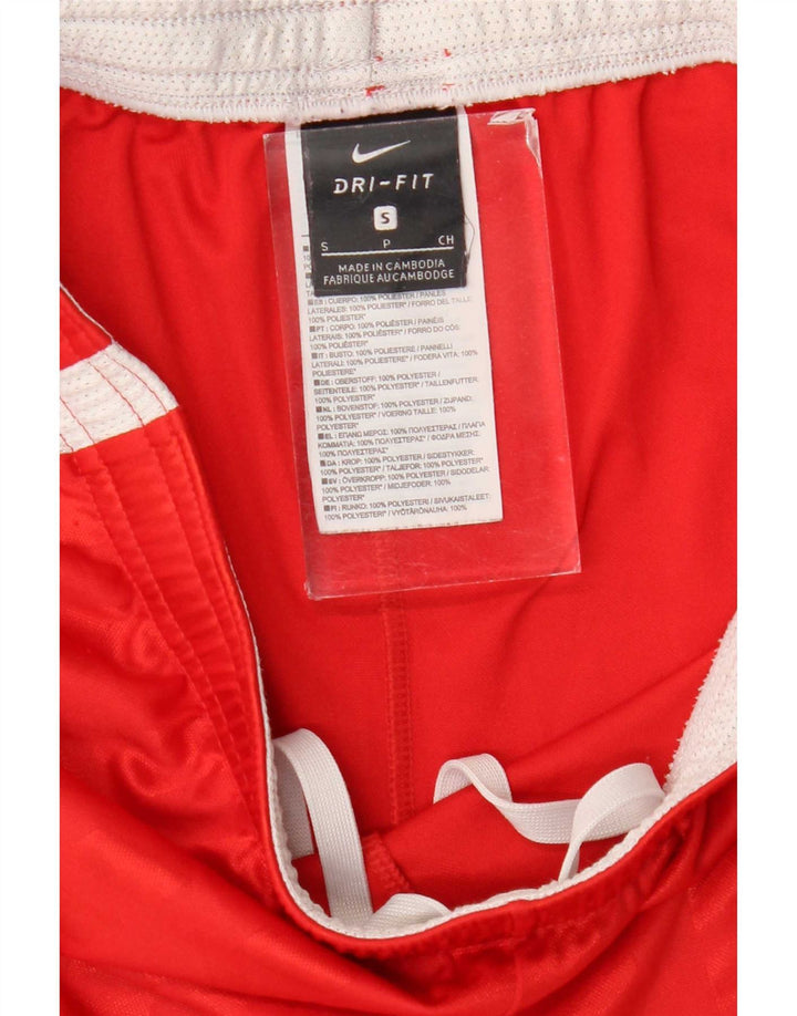 Мужские спортивные шорты Nike Dri Fit, маленькие красные полиэстер с цветными блоками
