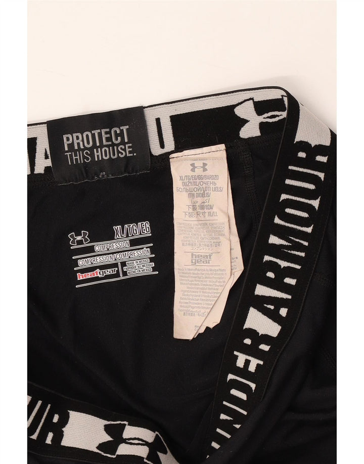 Женские леггинсы с рисунком Under Armour Heat Gear UK 18 XL, черные с цветными блоками