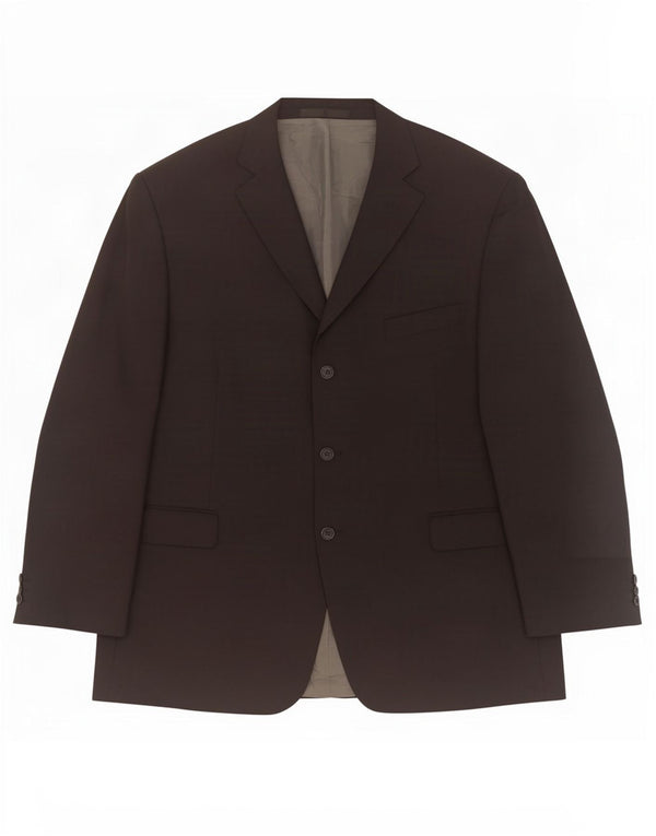Мужской пиджак с 3 пуговицами Marks & Spencer UK 48 2XL, черный полиэстер