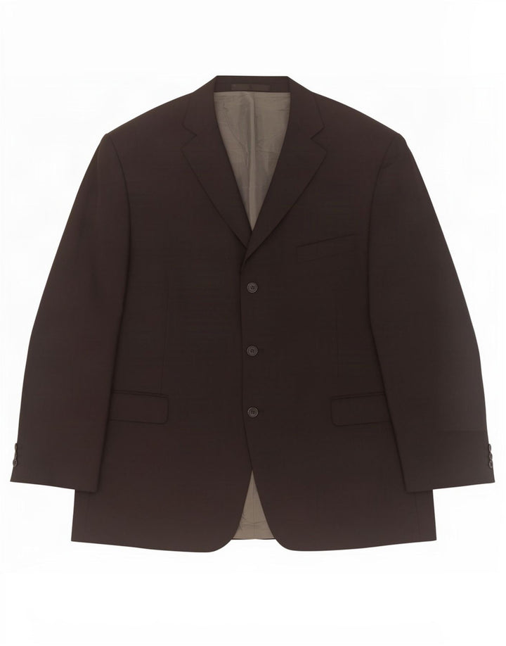 Мужской пиджак с 3 пуговицами Marks & Spencer UK 48 2XL, черный полиэстер