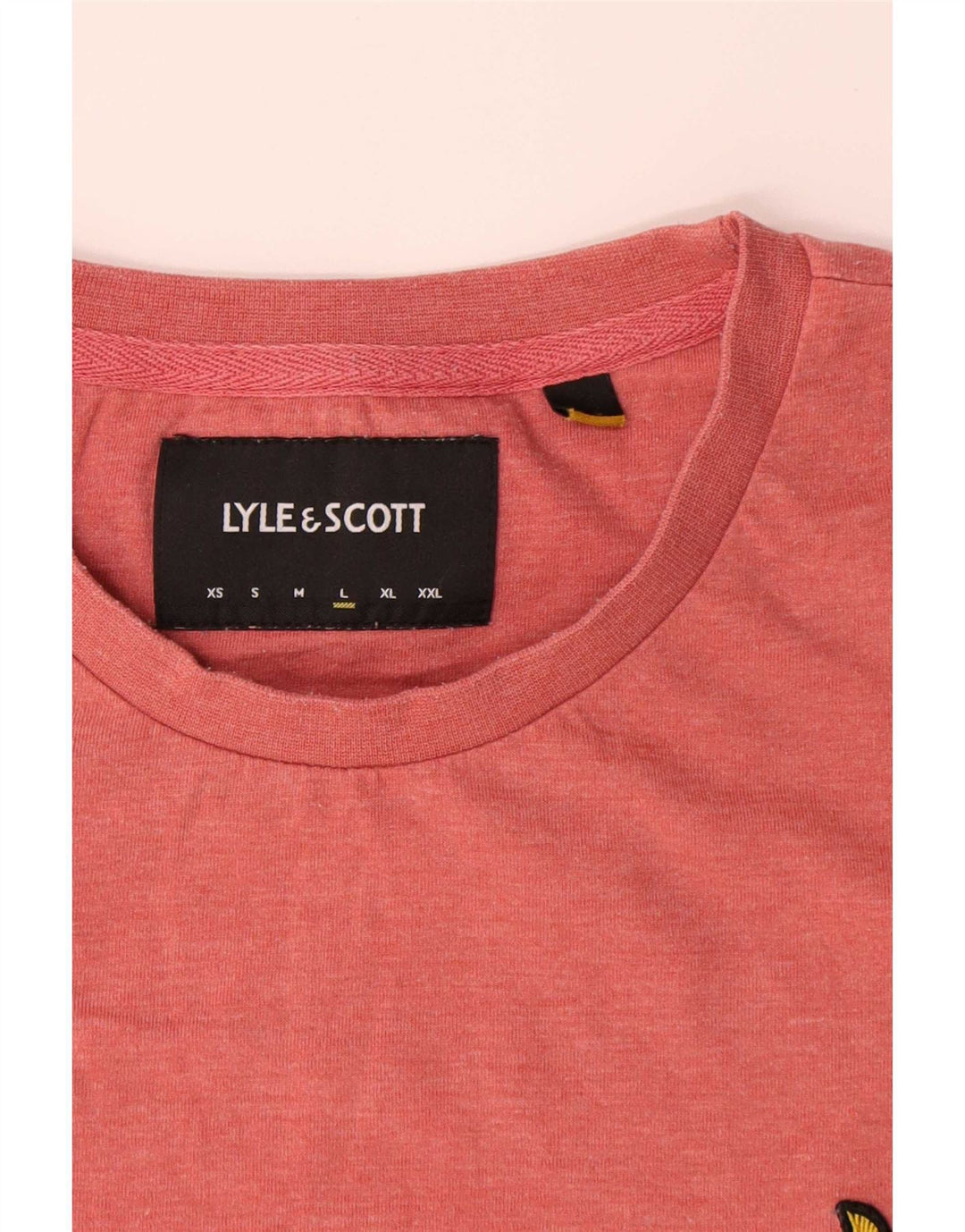 Мужская футболка Lyle & Scott, большой розовый полиэстер