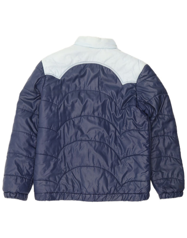 Винтажная мужская стеганая куртка IT 54 2XL Темно-синий Полиамид