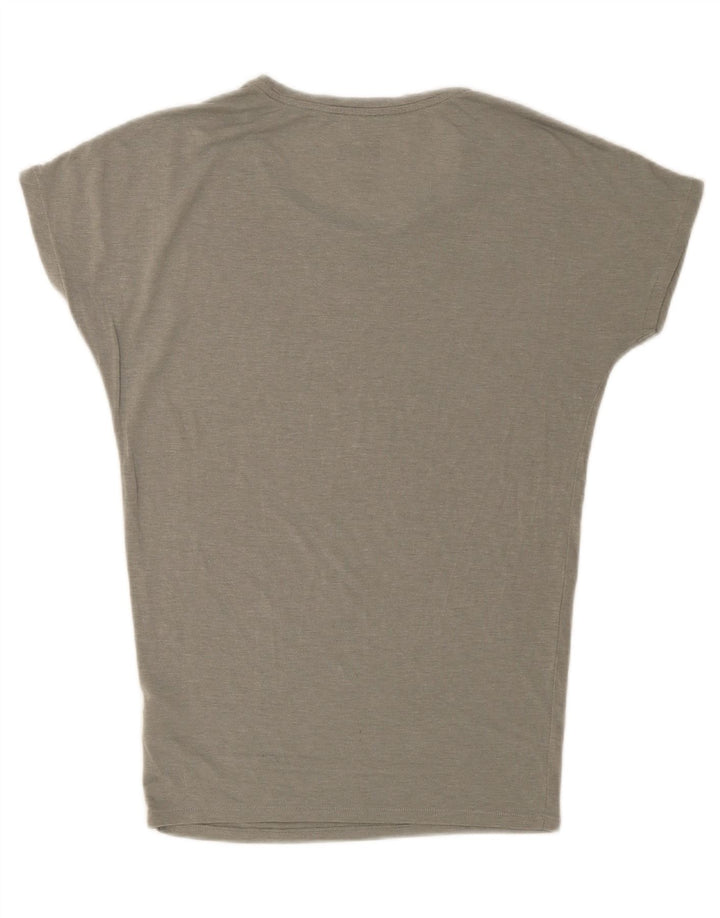 NIKE Womens Dri Fit Loose Fit T-Shirt Top UK 14 Medium Grey Polyester Vintage Nike and Second-Hand Nike from Messina Hembry 