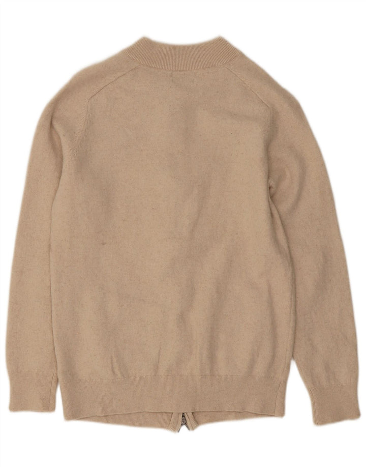 Женский кардиган Massimo Dutti UK 12, средний бежевый, шерсть