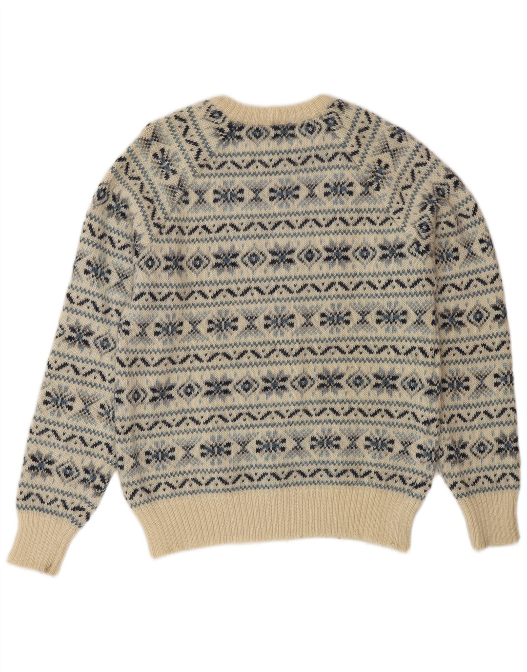 Мужской свитер с круглым вырезом Silvy IT 48 Medium Beige Fair Isle
