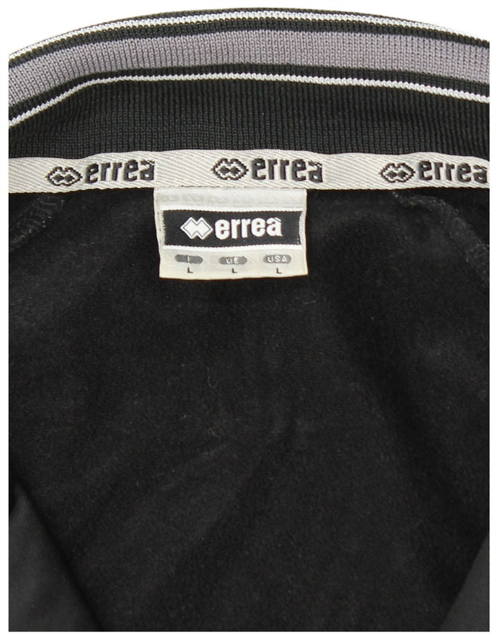 Мужской спортивный костюм ERREA, верхняя куртка, большой черный полиэстер с цветными блоками