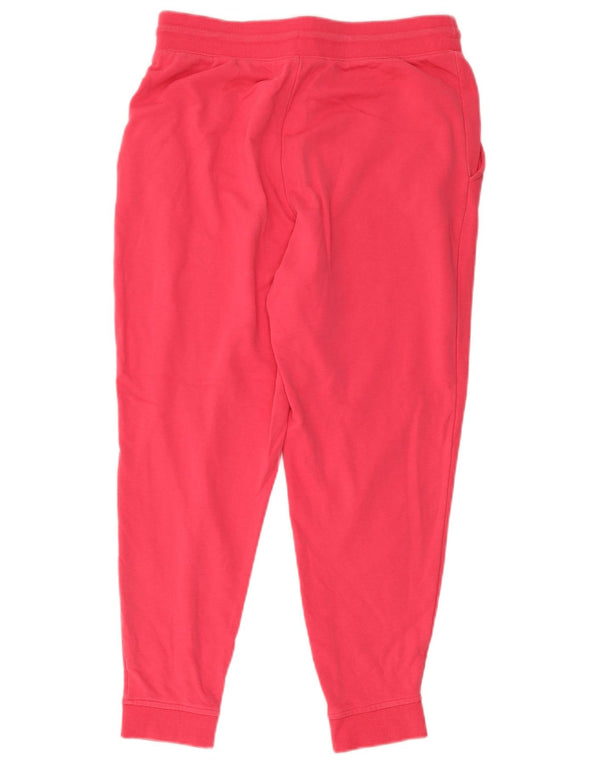 Marks & Spencer Womens Tracksuit Trousers Joggers UK 12 Medium Pink Cotton