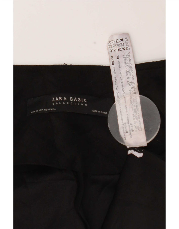 Женский пиджак свободного кроя с открытыми рукавами 3/4 Zara UK 6 XS, черный полиэстер