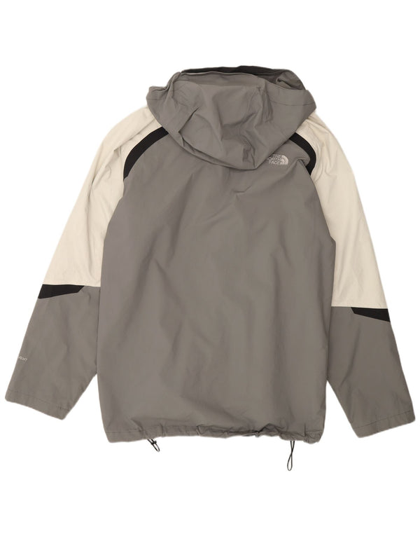 Мужская дождевик с капюшоном The North Face UK 42 XL, серый нейлон с цветными блоками