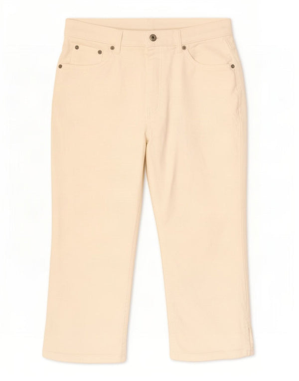 Женские джинсы-капри Marks & Spencer UK 14, средние W30 L20, белый хлопок