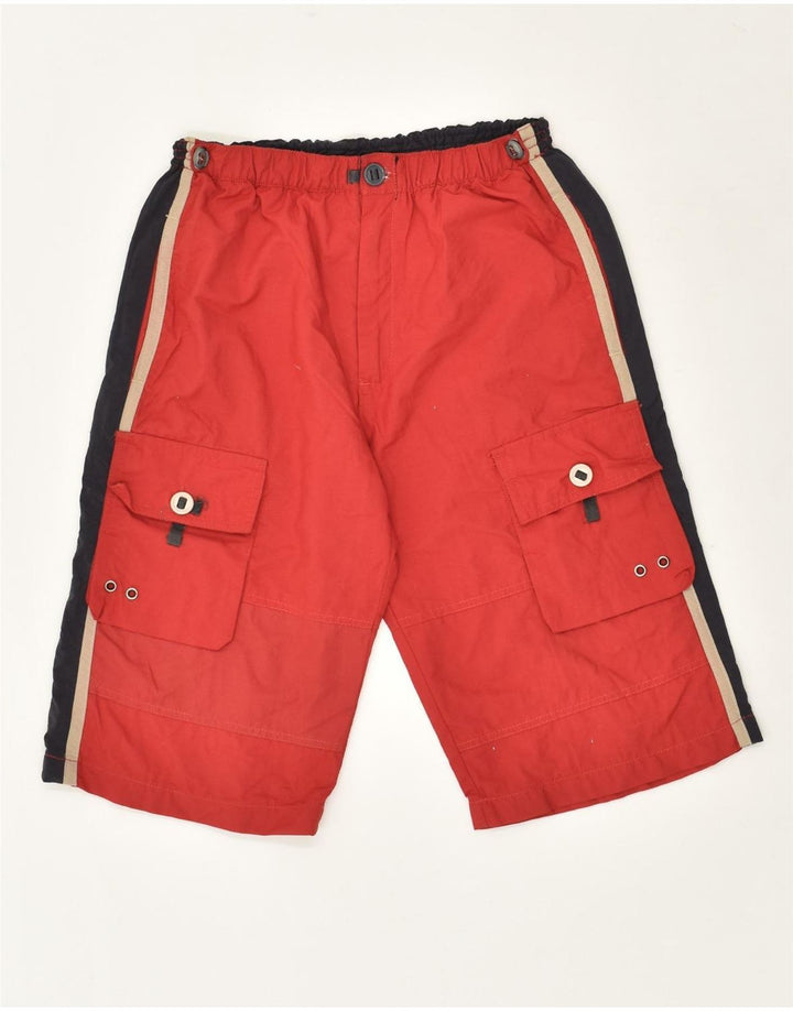 INVICTA Boys Cargo Bermuda Shorts 11-12 Years W26 Red Polyamide | Vintage Invicta | Thrift | Second-Hand Invicta | Used Clothing | Messina Hembry 