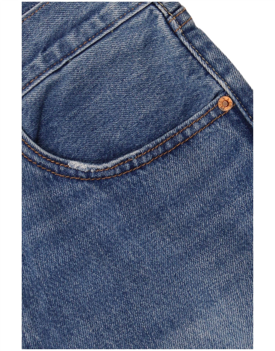 Женская мини-юбка джинсовая Levi's W31, хлопковая, среднего синего цвета