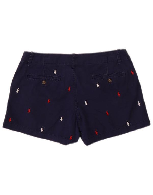 Женские шорты чинос POLO RALPH LAUREN США 0 XS W30 Темно-синие в пятнистый цвет