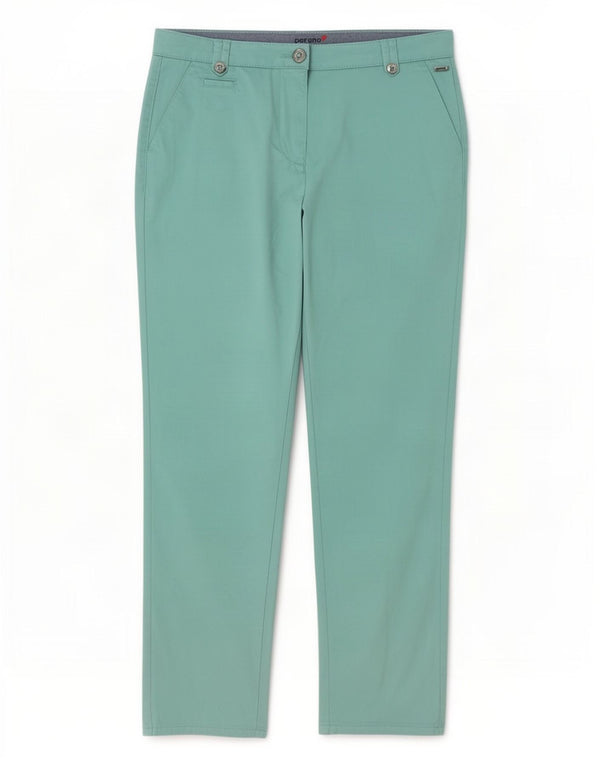 Marks & Spencer Womens Straight Chino Trousers UK 10 Small W28 L29 Blue