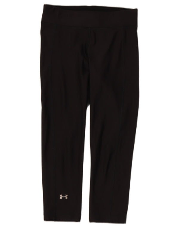 Женские леггинсы-капри Under Armour UK 10, маленькие черные