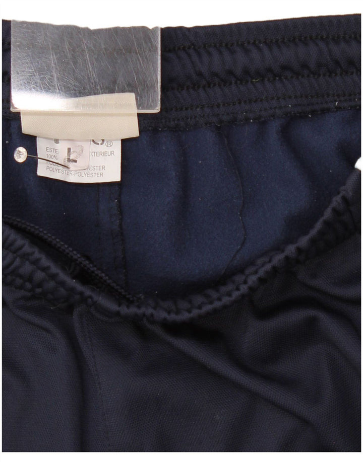 Мужские спортивные брюки Asics, большие темно-синие, полиэстер с цветными блоками