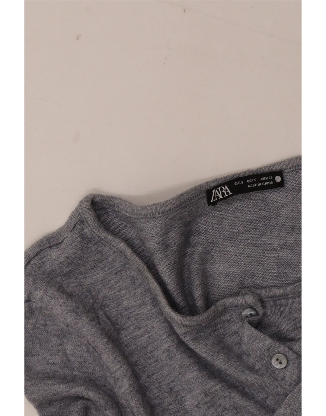 Женский укороченный кардиган Zara UK 10, маленький серый