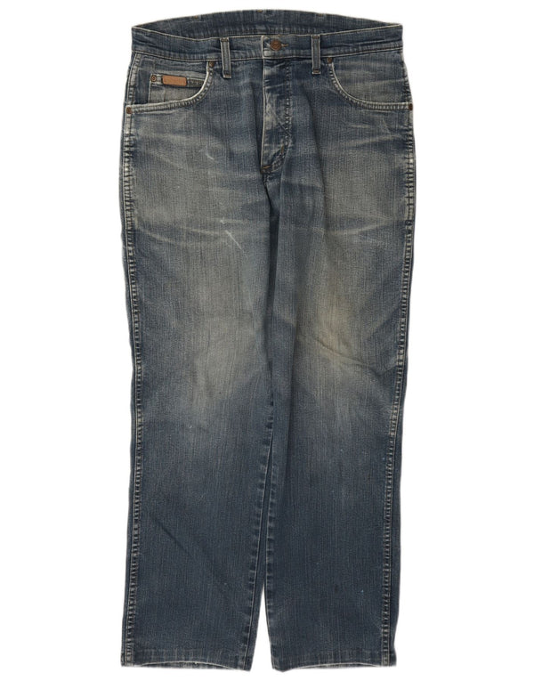 Мужские прямые джинсы Wrangler Texas Stretch W33 L30, синий хлопок