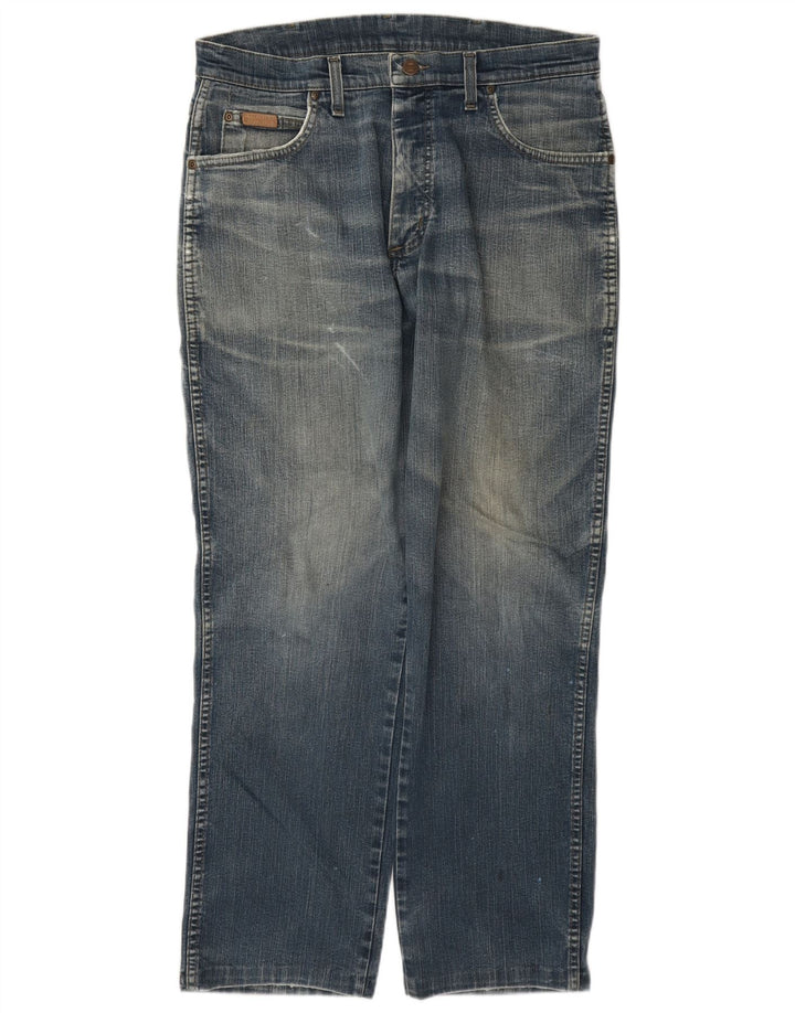 Мужские прямые джинсы Wrangler Texas Stretch W33 L30, синий хлопок