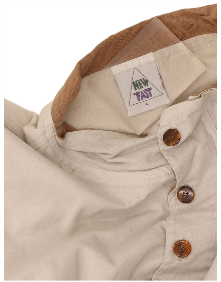 Новый быстрый мужской свитер с воротником на пуговицах, большой белый хлопковый джемпер