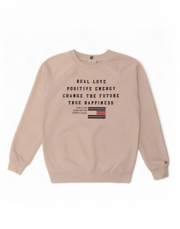Мужской свитшот с рисунком Tommy Hilfiger XS Off White