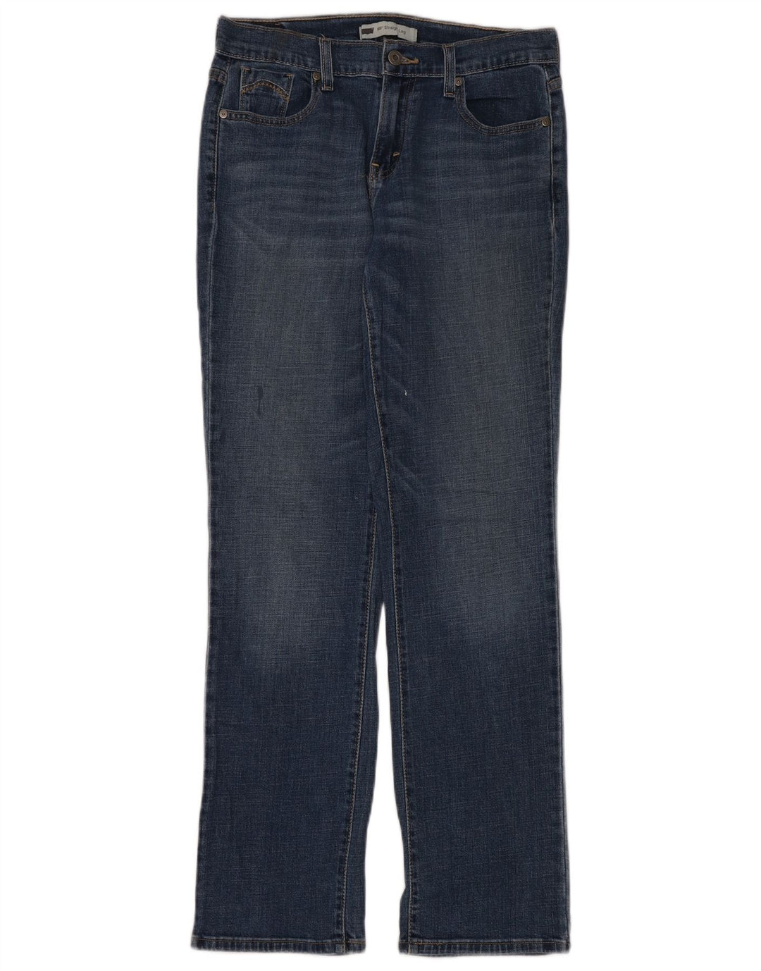 Женские прямые джинсы Levi's 505, США 6, средние W28 L32, темно-синие, хлопок