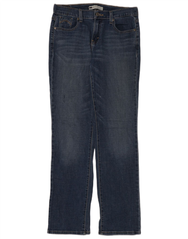 Женские прямые джинсы Levi's 505, США 6, средние W28 L32, темно-синие, хлопок