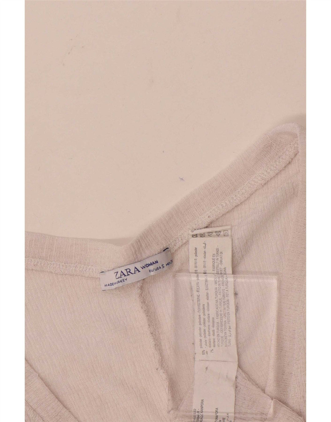 Женская укороченная блузка оверсайз Zara UK 10, маленький розовый полиэстер