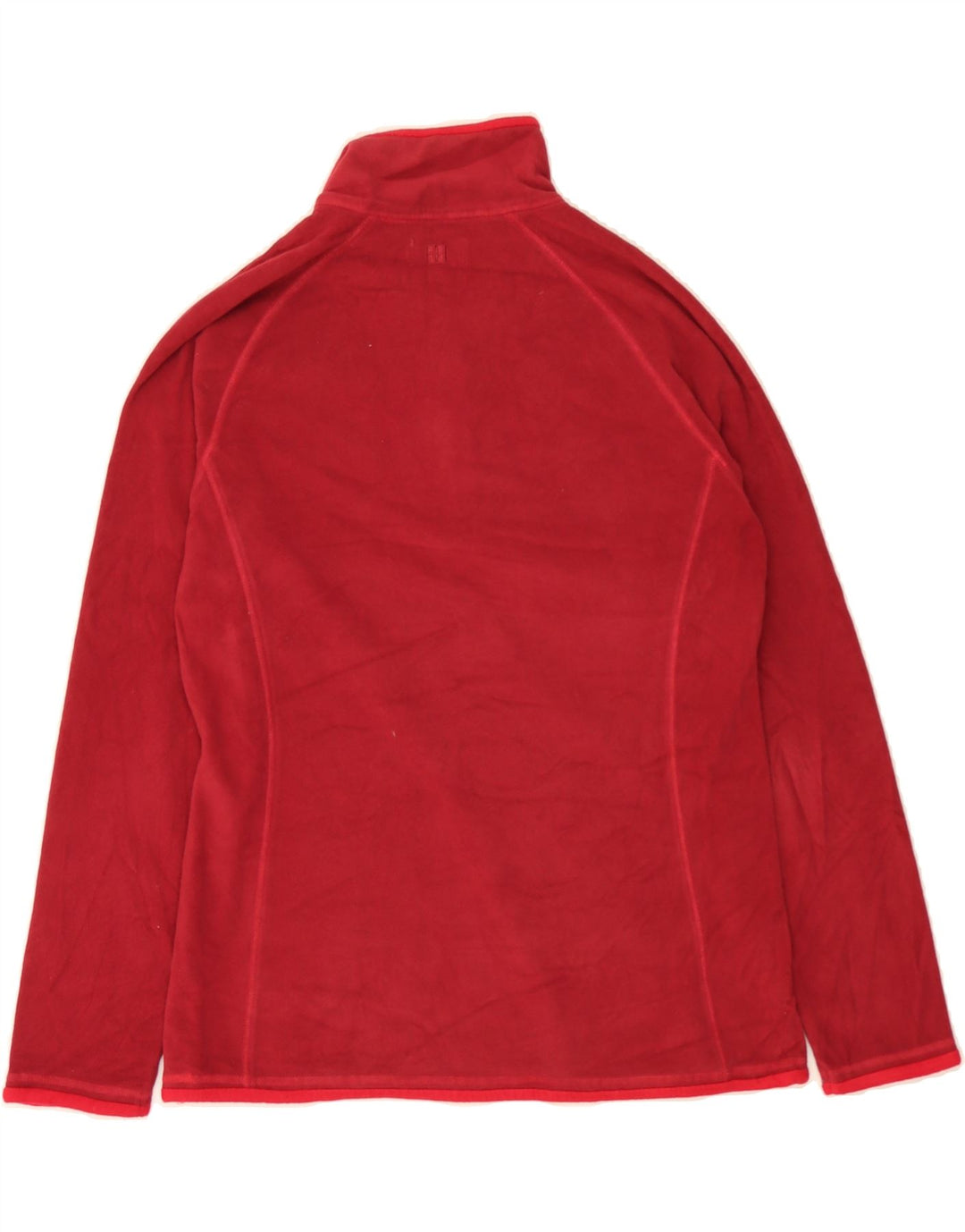 MOUNTAIN WAREHOUSE Womens Zip Neck Fleece Jumper UK 12 Medium  Red Vintage Mountain Warehouse and Second-Hand Mountain Warehouse from Messina Hembry 