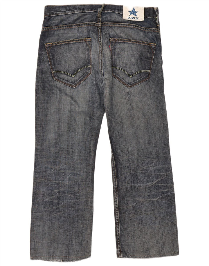 Мужские прямые джинсы Levi's W34 L26 темно-синие, хлопок